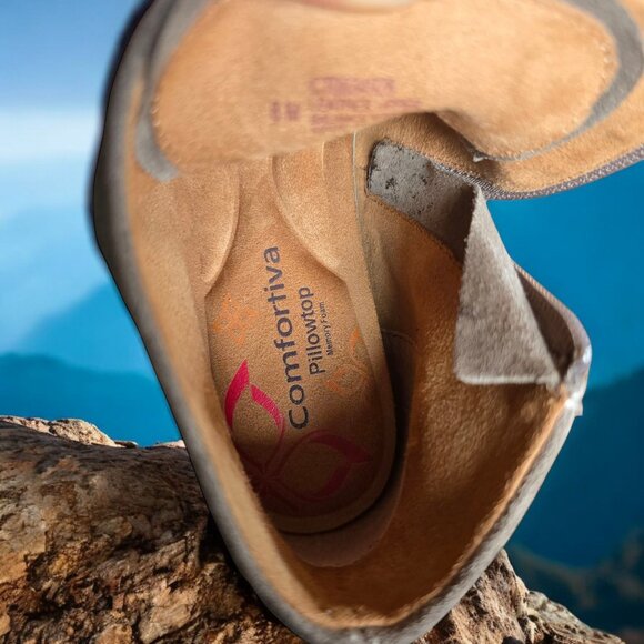 COMFORTIVA 8M Wmns Taupe Suede (Grey) Waterproof Full Grain Leather Boots - Picture 9 of 16